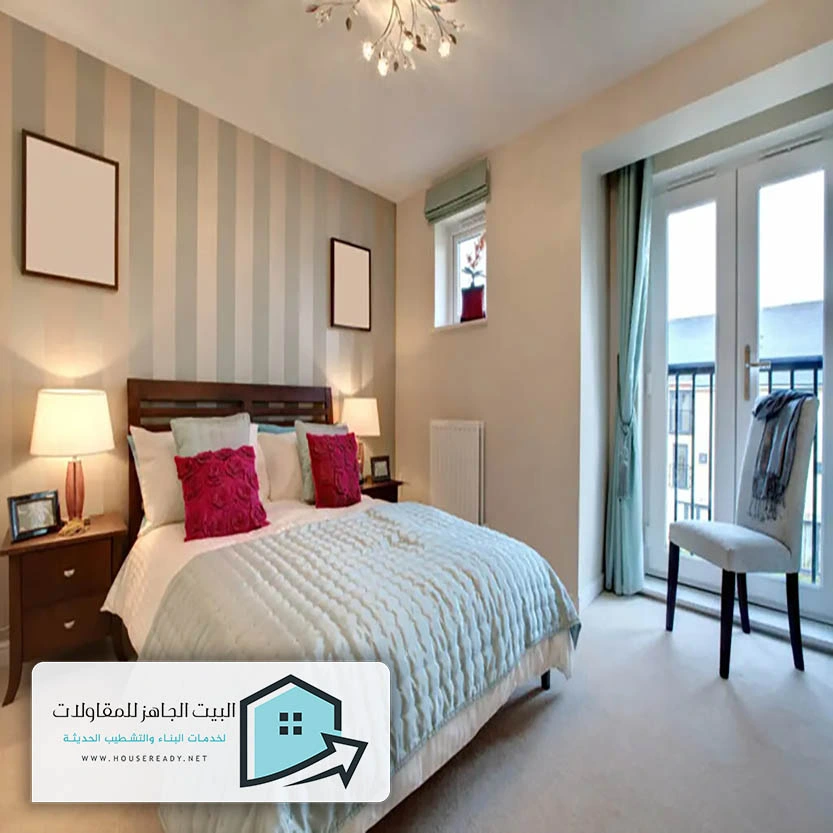 تركيب ورق جدران لغرف النوم