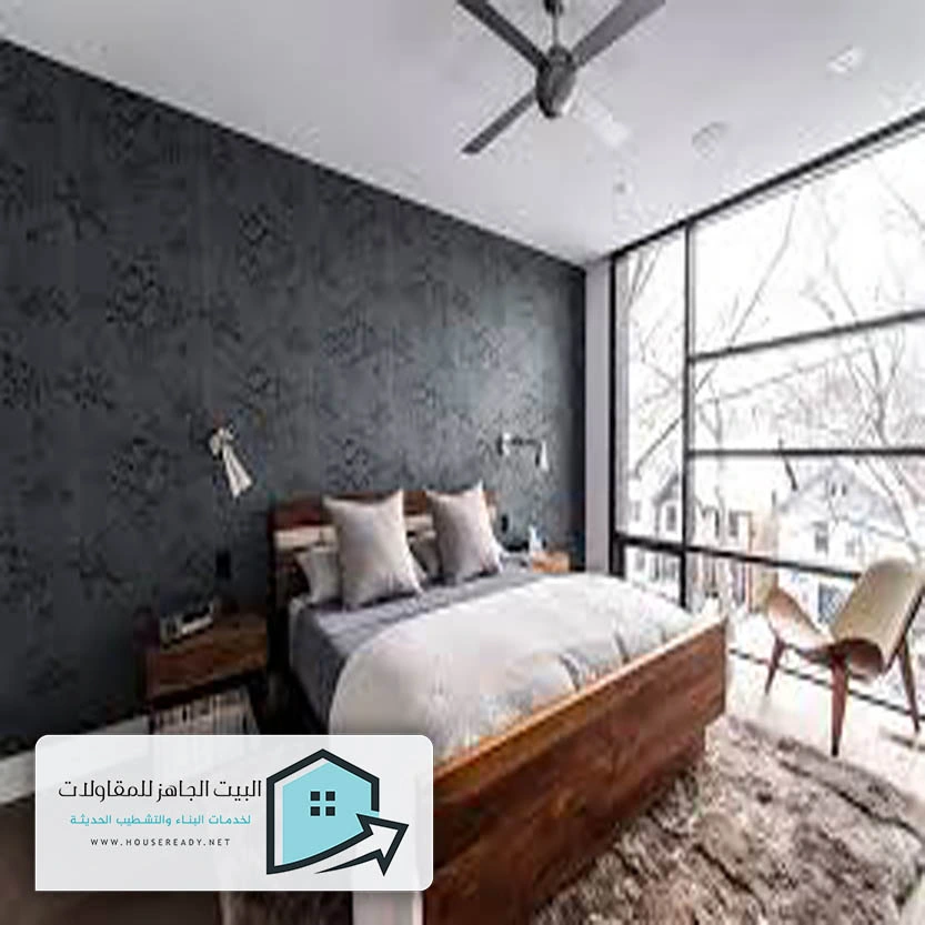 تركيب ورق جدران لغرف النوم