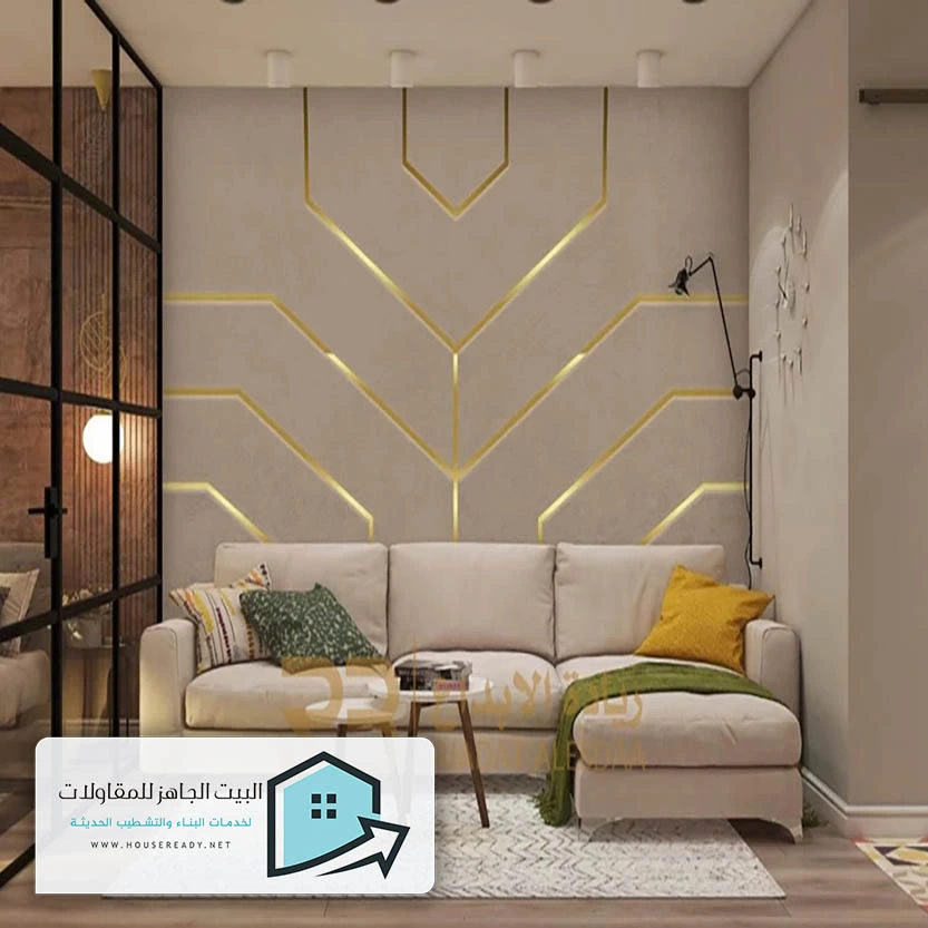 تركيب ورق جدران للصالات