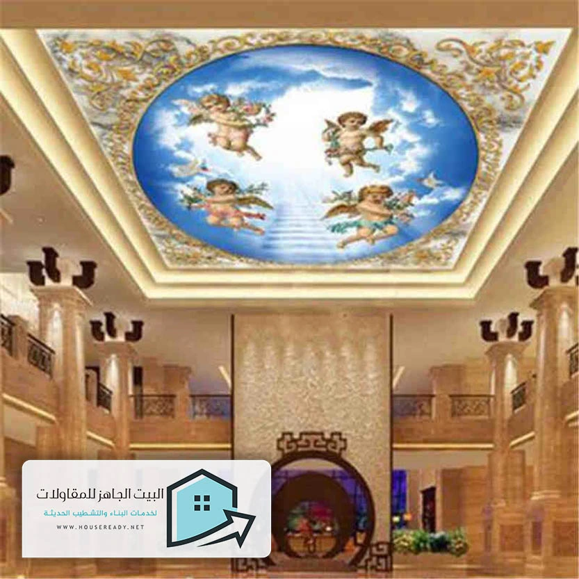 تركيب ورق جدران للسقف الرياض