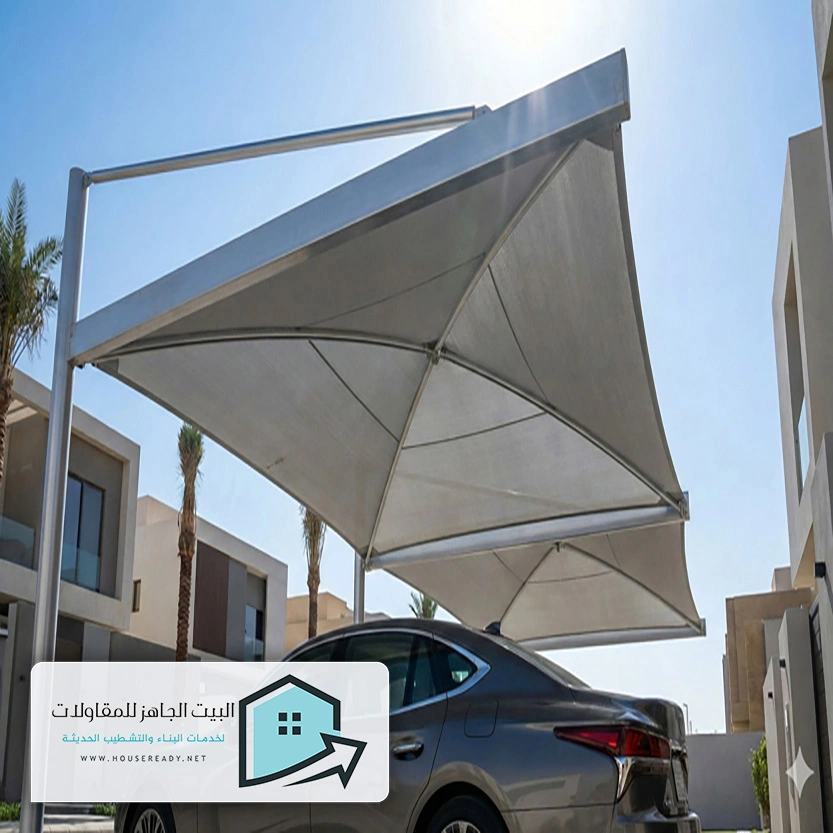 مظلات قماش للسيارات الرياض